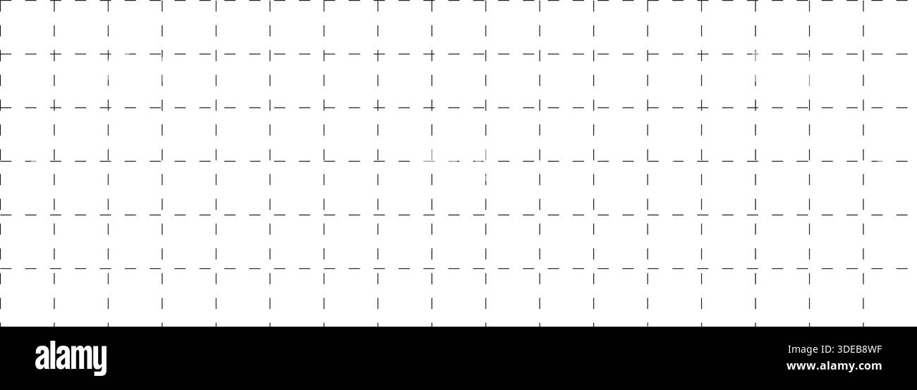 Motif quadrillé simple. Page Journal à puces ou feuille de carnet de notes. Fond vectoriel et modèle imprimable transparent Illustration de Vecteur