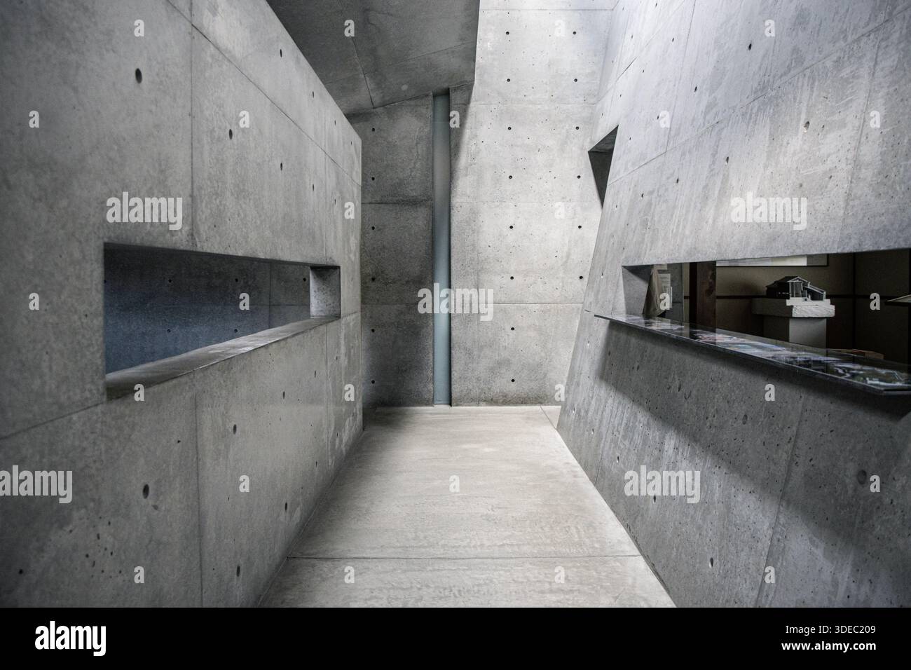 Intérieur du musée Ando, Honmura, île de Naoshima, Shikoku, Japon Banque D'Images