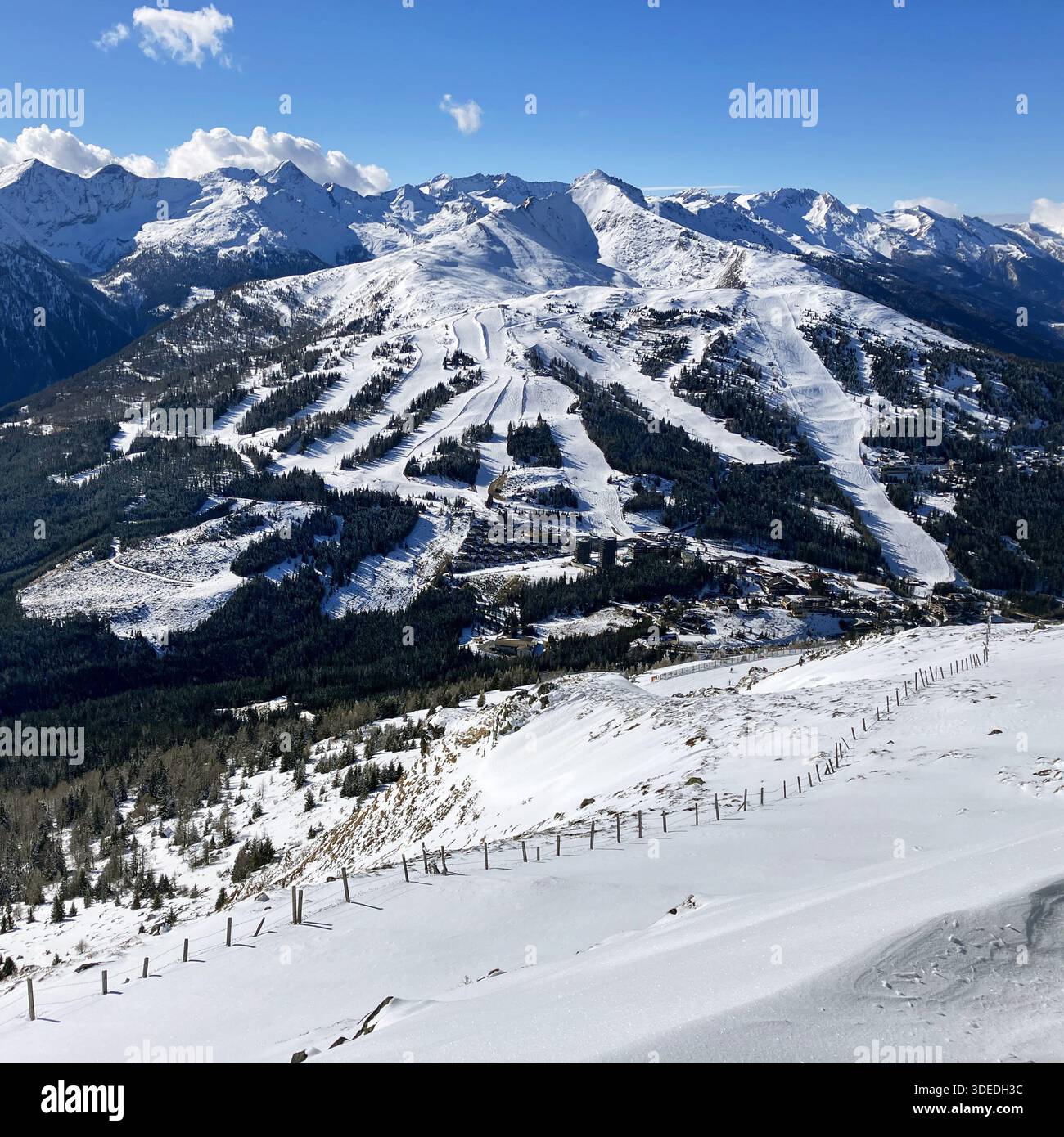 Pistes de ski en Autriche, station Katschberg en hiver Banque D'Images