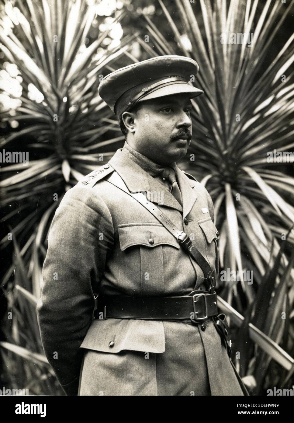 S.A.S. le Maharaja Ranjit Singh de Barwani à son siège à Merville, France en 1915 pendant la première Guerre mondiale. Photographe : H. D. Girdwood. Banque D'Images