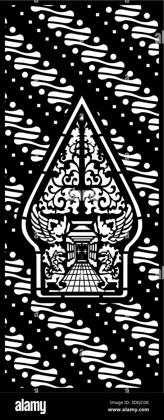 Texture d'ornement Batik sans couture. Illustration vectorielle de conception florale ethnique abstraite pour écran architectural ou mode Illustration de Vecteur