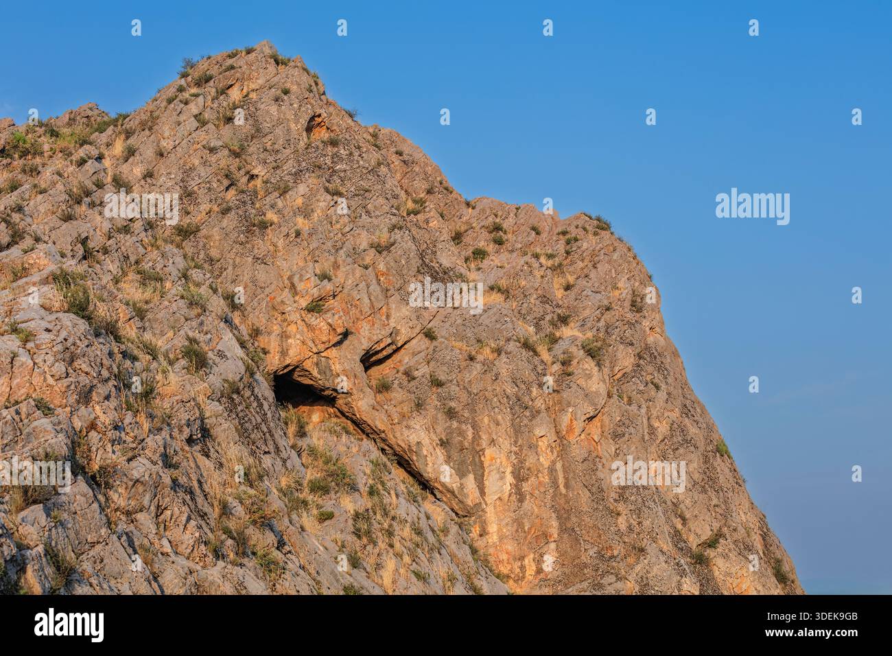 Montagne Sulayman, Sulaiman-Too, site du patrimoine mondial de l'UNESCO, OCH, région d'OCH, Kirghizistan Banque D'Images