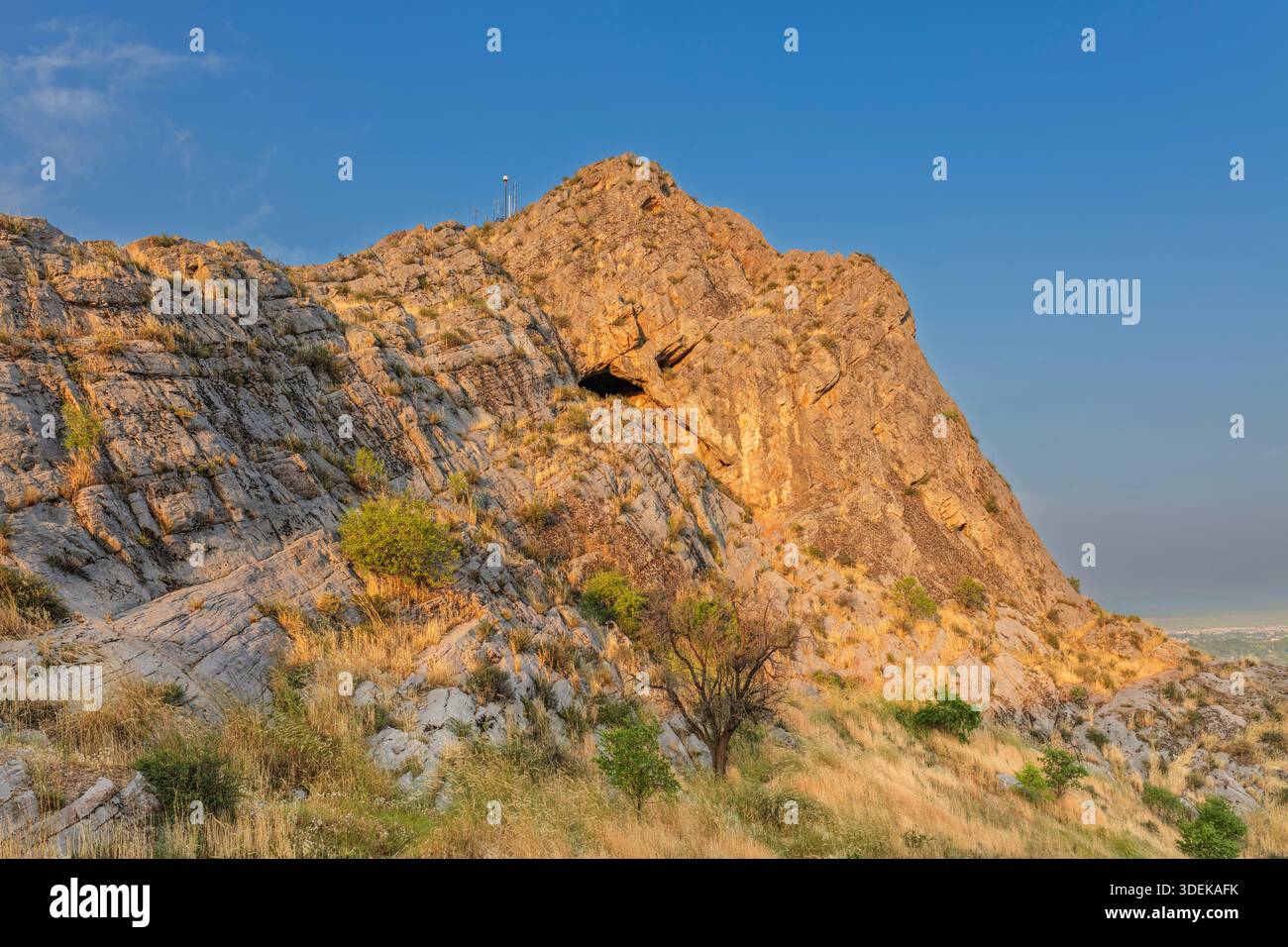 Montagne Sulayman, Sulaiman-Too, site du patrimoine mondial de l'UNESCO, OCH, région d'OCH, Kirghizistan Banque D'Images