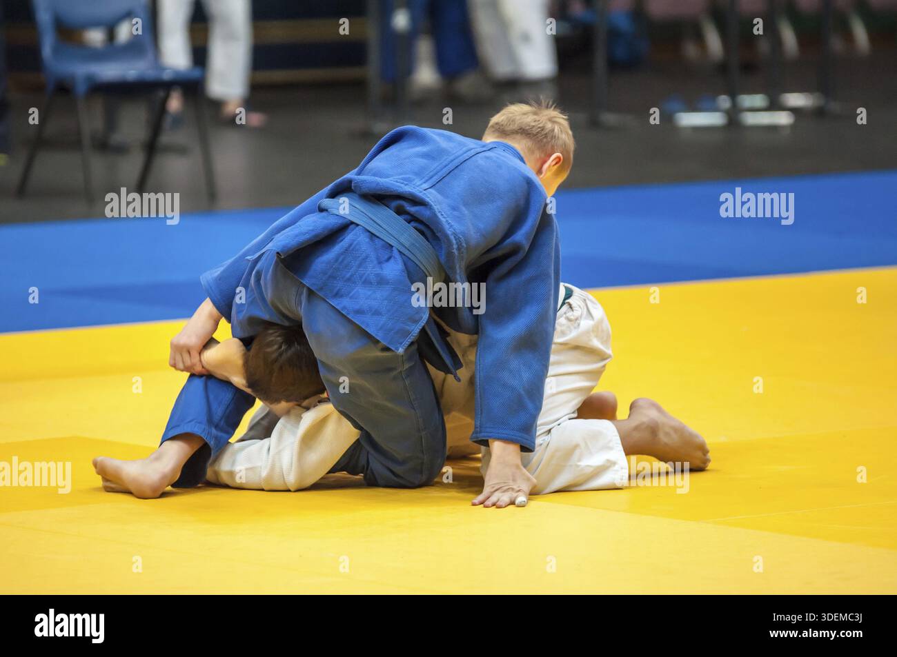 Art martial japonais de Judo et un sport de combat sans armes de sport Banque D'Images