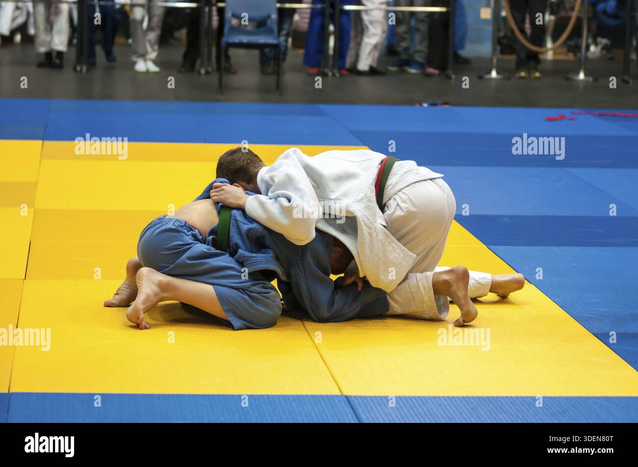 Art martial japonais de Judo et un sport de combat sans armes de sport Banque D'Images