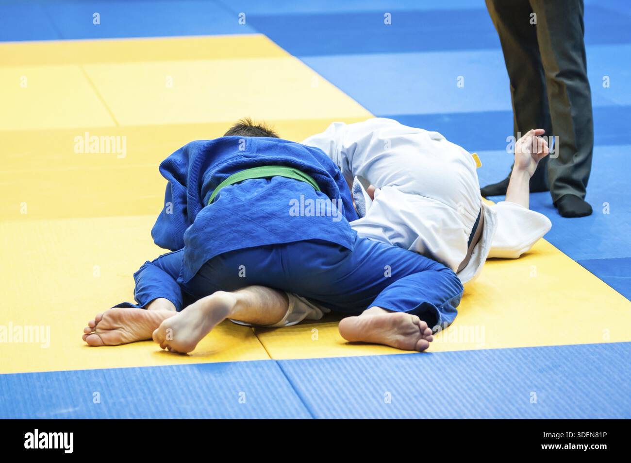 Art martial japonais de Judo et un sport de combat sans armes de sport Banque D'Images