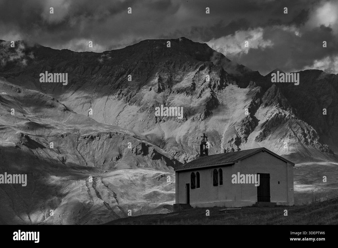Mont Cenis montagne dans les Alpes à la frontière entre l'Italie et la France Banque D'Images