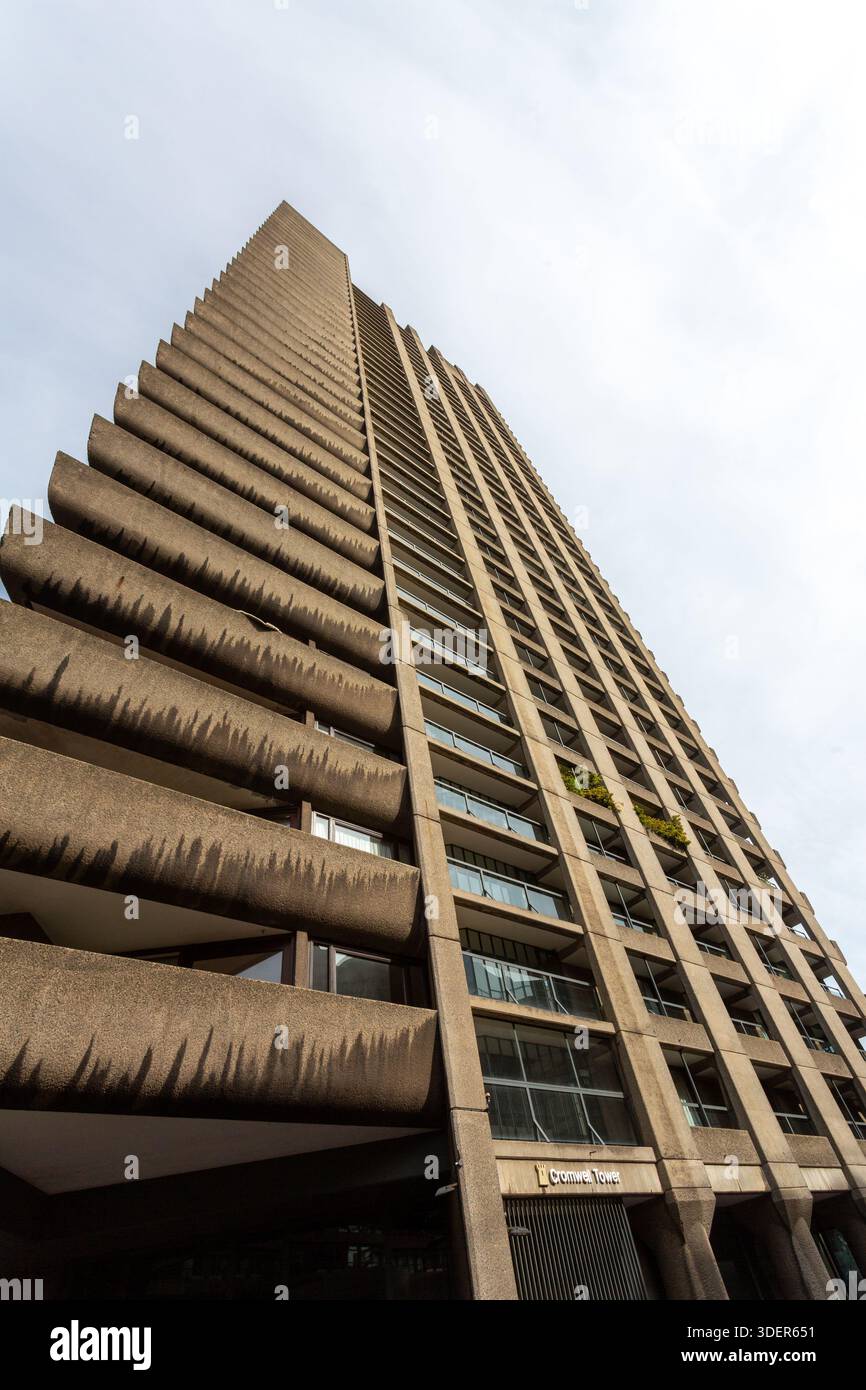 Tour Cromwell, The Barbican, Londres, Royaume-Uni Banque D'Images