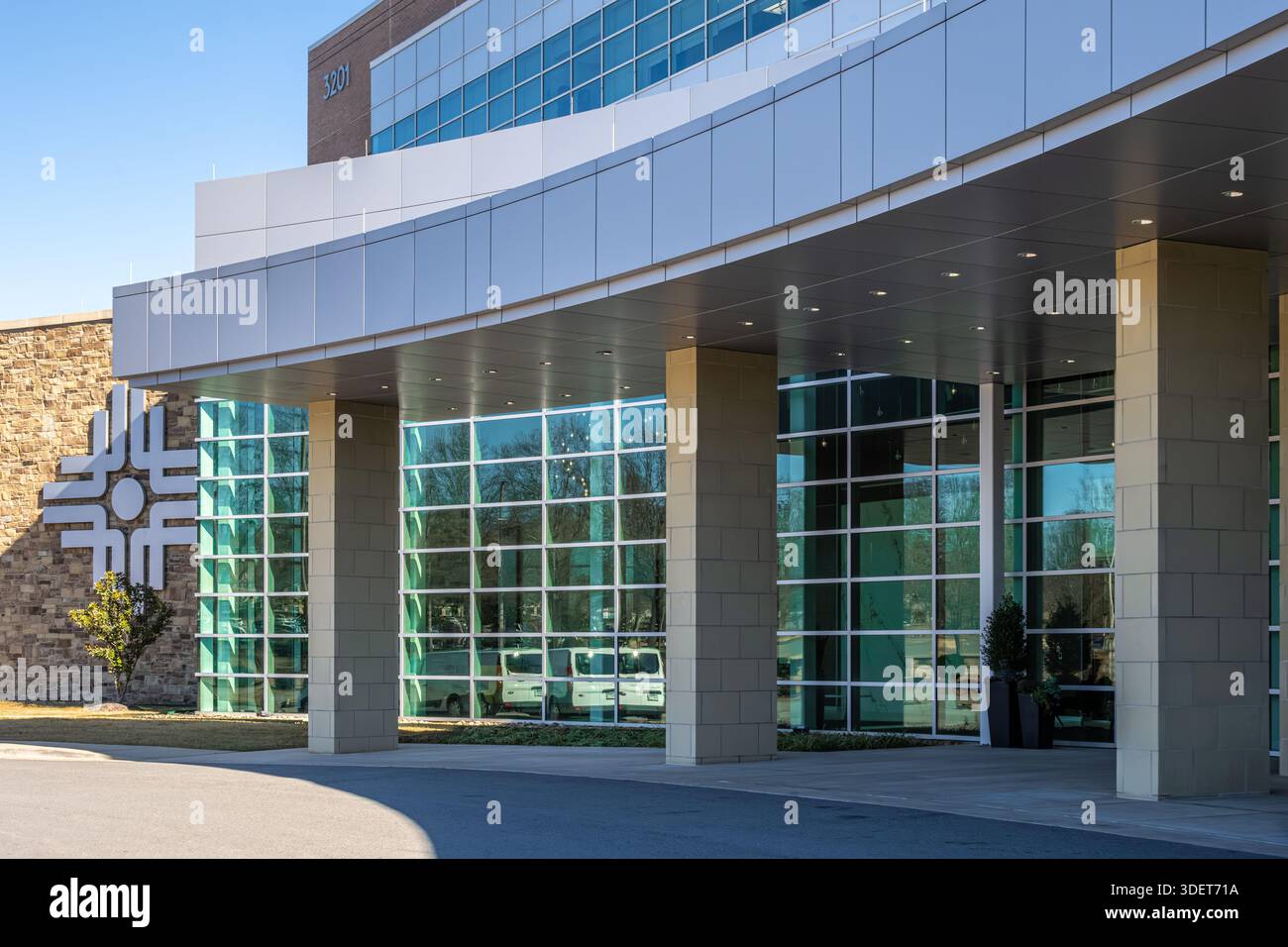 Baptist Health Medical Center's UAMS Graduate Medical Education Building à North Little Rock, Arkansas. (ÉTATS-UNIS) Banque D'Images