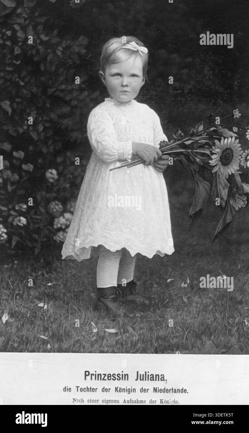 Juliana, Reine, Orange, pays-Bas, enfant. [traduction automatique] Banque D'Images