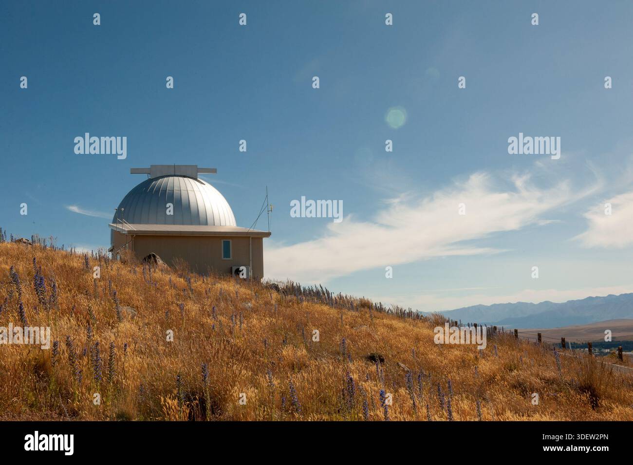Lac Tekapo Nouvelle-Zélande Université de Canterbury Observatoire Mt John Banque D'Images