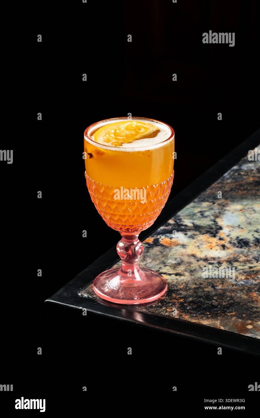 Cocktail Malibu à Villeroz Bych Boston Saffron – gros plan Banque D'Images