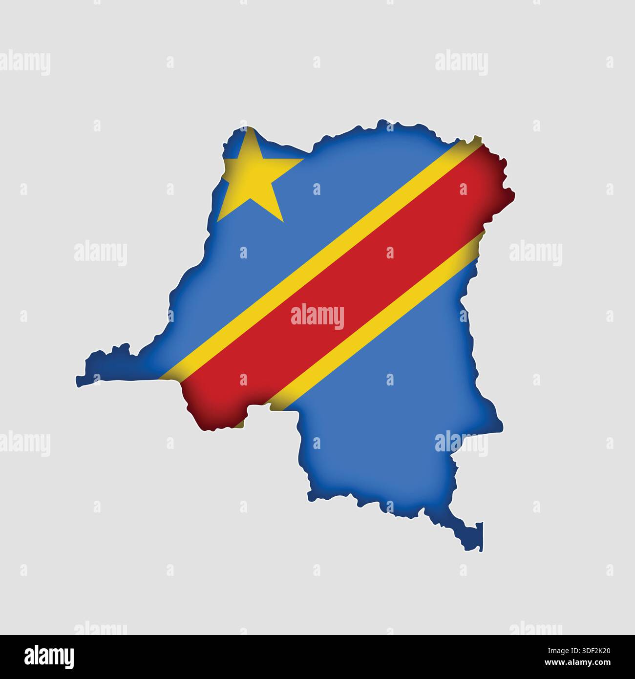 Croquis Rdc Carte de la république démocratique du congo Banque d'images ...