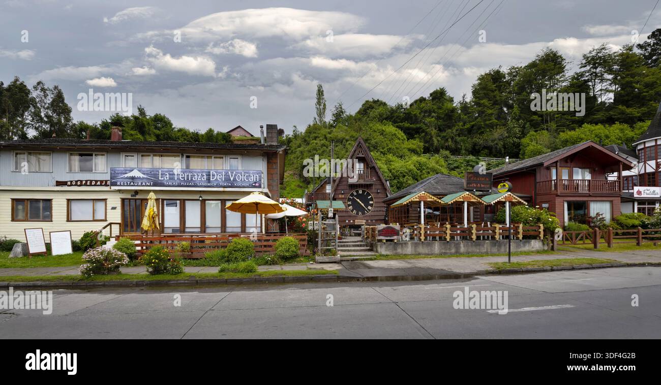 Petite ville de Frutillar dans le sud du Chili Banque D'Images