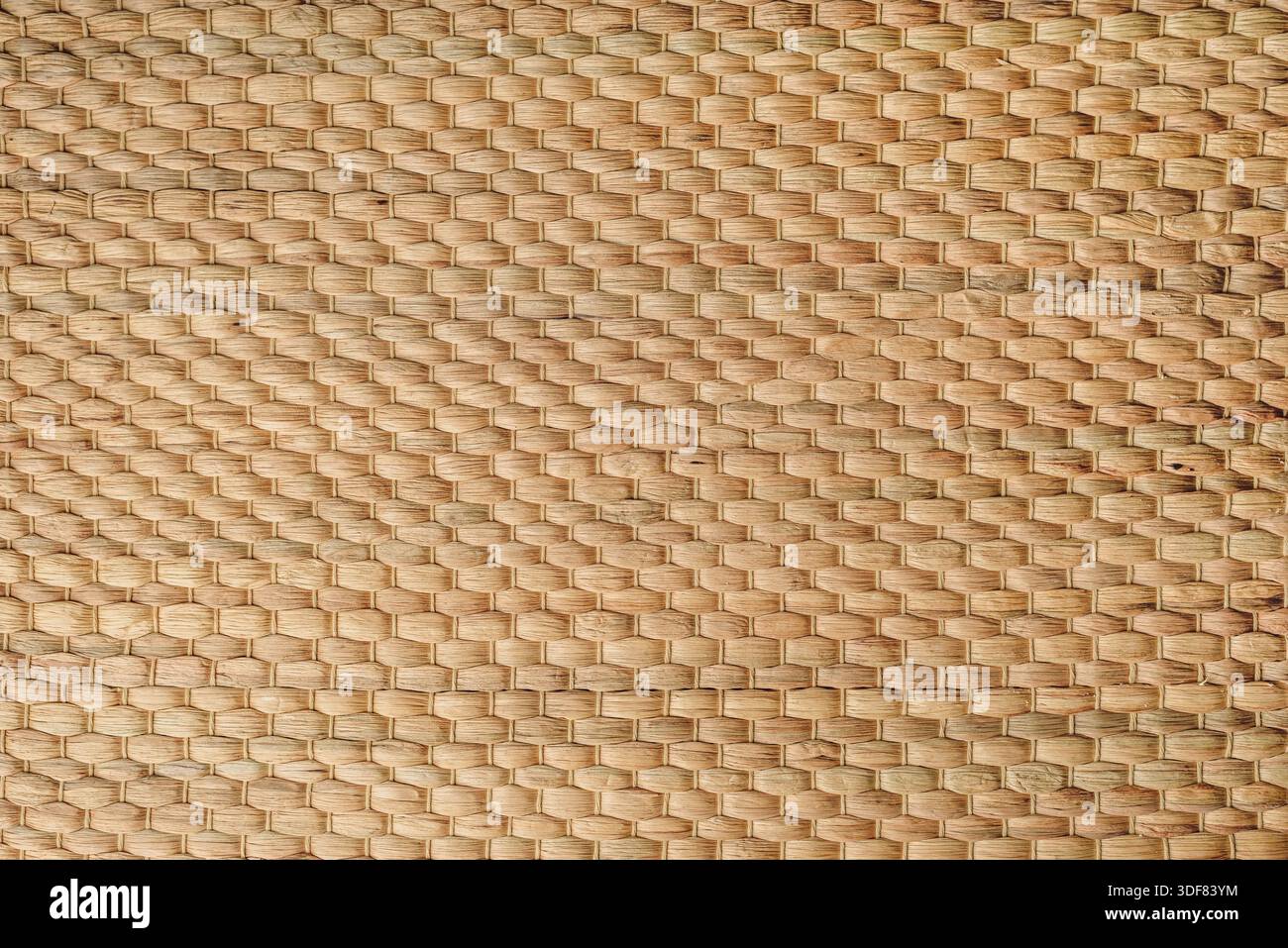 Texture du fond de mur de bambou tissé Craft Banque D'Images