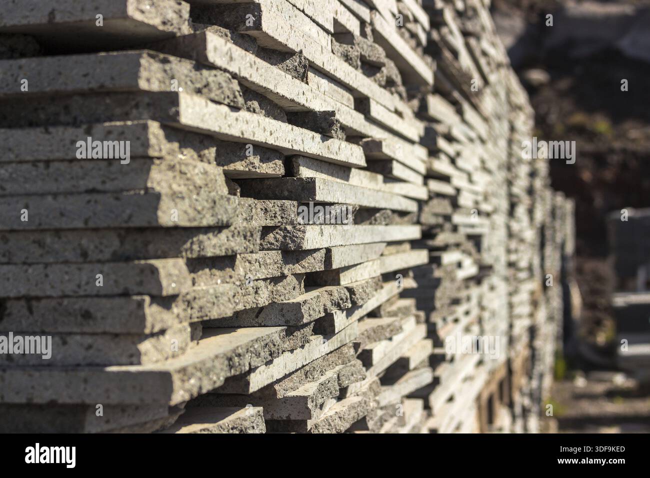 Mur de briques en pierre vulcanique, utile pour l'arrière-plan Banque D'Images