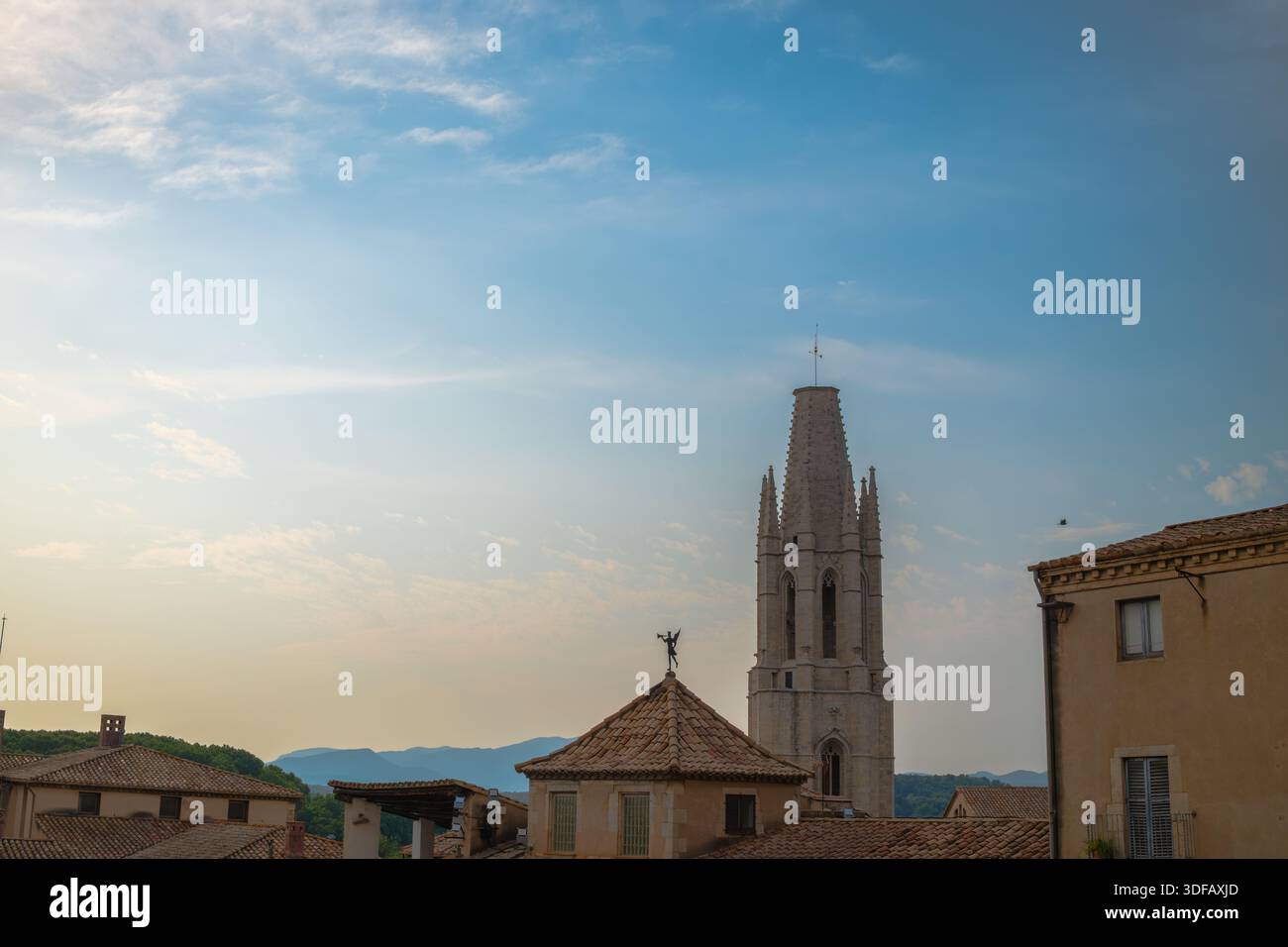 Église de Felix Campanile, Gérone Banque D'Images