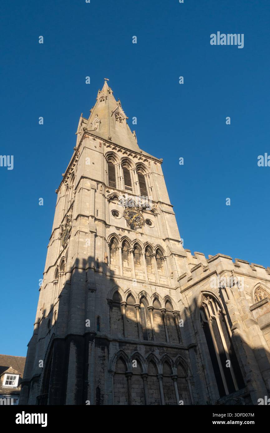 L'église de St Mary, St Mary's Hill, Stamford, Lincolnshire, Royaume-Uni. Banque D'Images