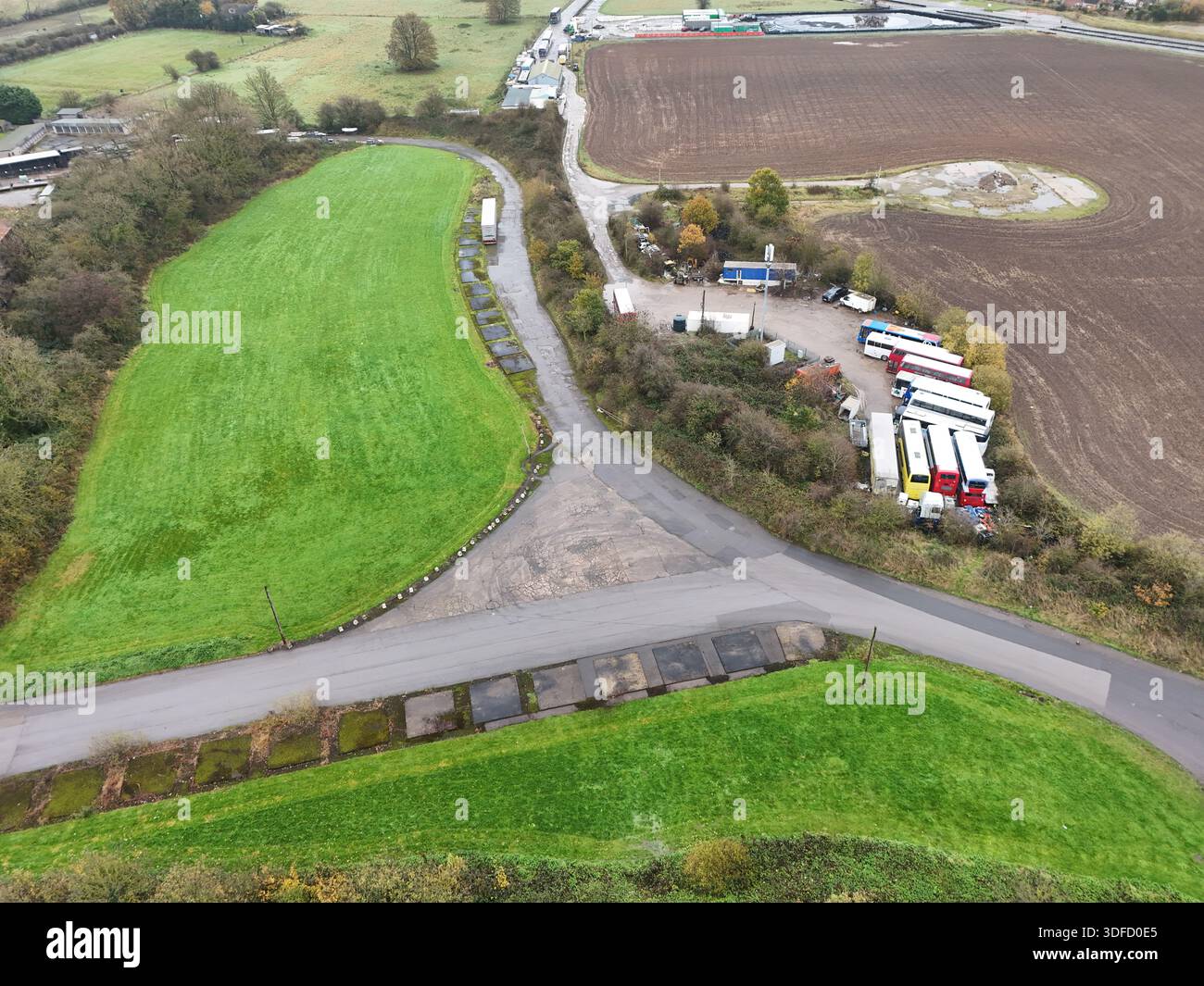 RAF Marston Moor , RAF Tockwith. Station de bombardier militaire britannique de la seconde Guerre mondiale, North Yorkshire Banque D'Images