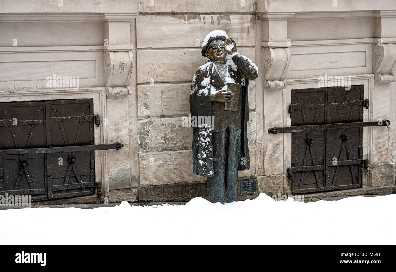 Statue d'Evert Taube. Banque D'Images