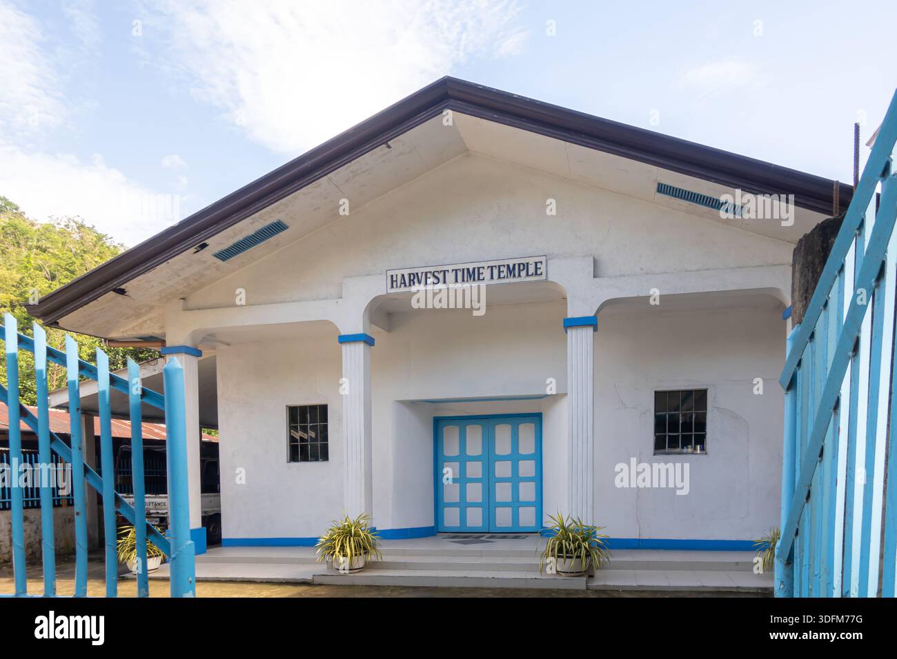 Harvest Time Temple - Villafuerte, situé à Carmen, Bohol, Philippines. Le bâtiment est un lieu de culte pour une communauté chrétienne. Banque D'Images