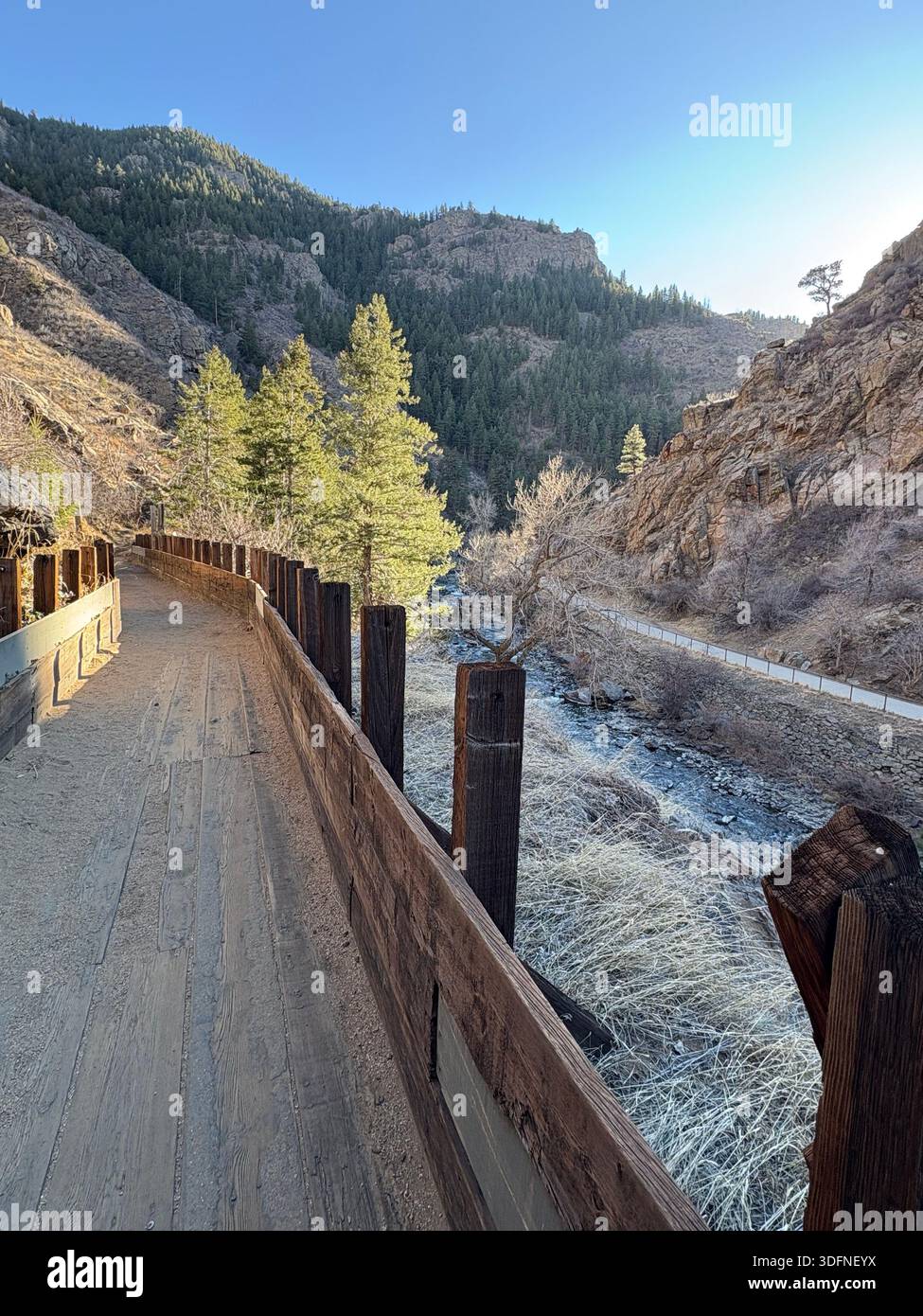 Sentiers pédestres dans Golden Colorado - Image de stock capturée avec un smartphone