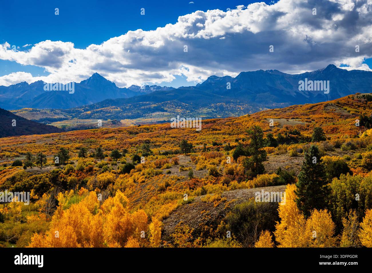 Chaîne de montagnes de San Juan dans le Colorado à l'automne Banque D'Images