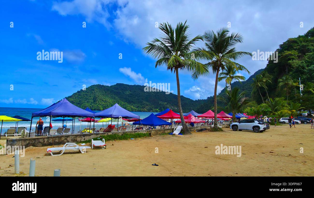 Maracas Bay Beach Trinidad Caraïbes petites Antilles 01.02.2026 Banque D'Images