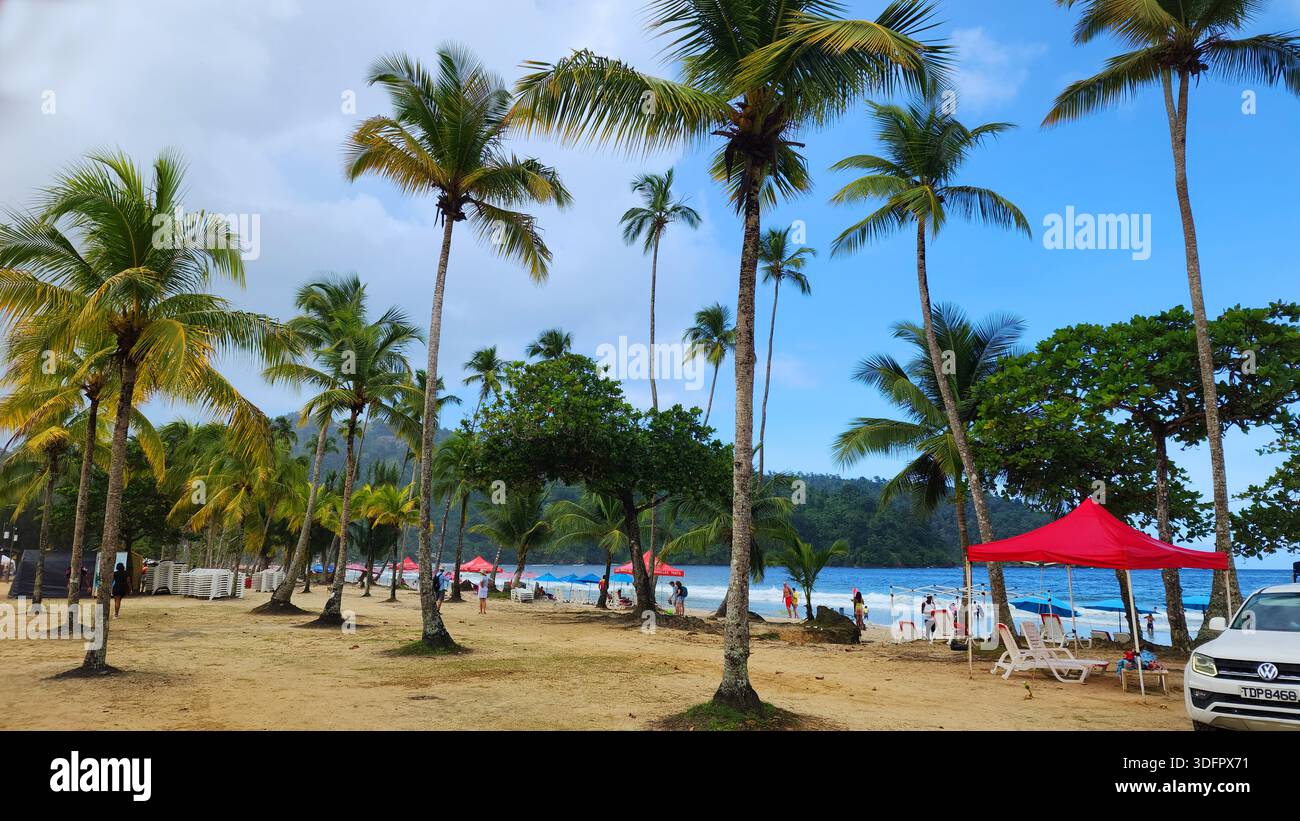 Maracas Bay Beach Trinidad Caraïbes petites Antilles 01.02.2026 Banque D'Images