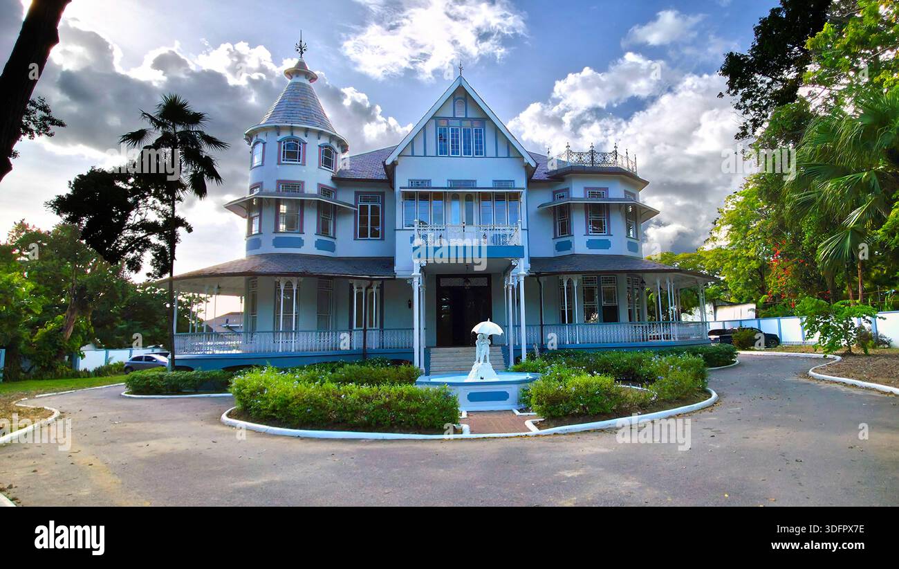 Mille fleurs Magnificent Seven Mansions Port of Spain Trinidad Caraïbes petites Antilles 01.02.2026 Banque D'Images