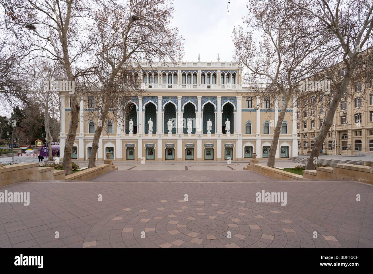 Le Musée Nizami de la littérature azerbaïdjanaise dans le centre-ville de Bakou, Azerbaïdjan Banque D'Images