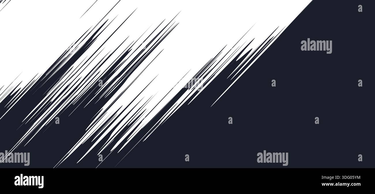 Rayons manga diagonaux intenses et motifs screentone pour des cadres de bande dessinée dynamiques. Cet arrière-plan de style anime vintage présente des lignes de mouvement nettes et des effets de choc pour des couvertures de films dramatiques. Illustration de Vecteur