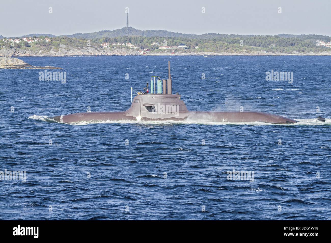 Sous-marin allemand U33 saisie de Kristiansand Norvège Banque D'Images