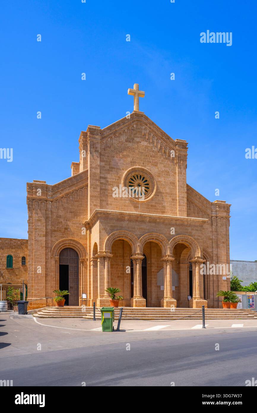 Église du Christ Roi, Santa Maria di Leuca, Castrignano del Capo, Lecce, Salento, Pouilles, Italie Banque D'Images