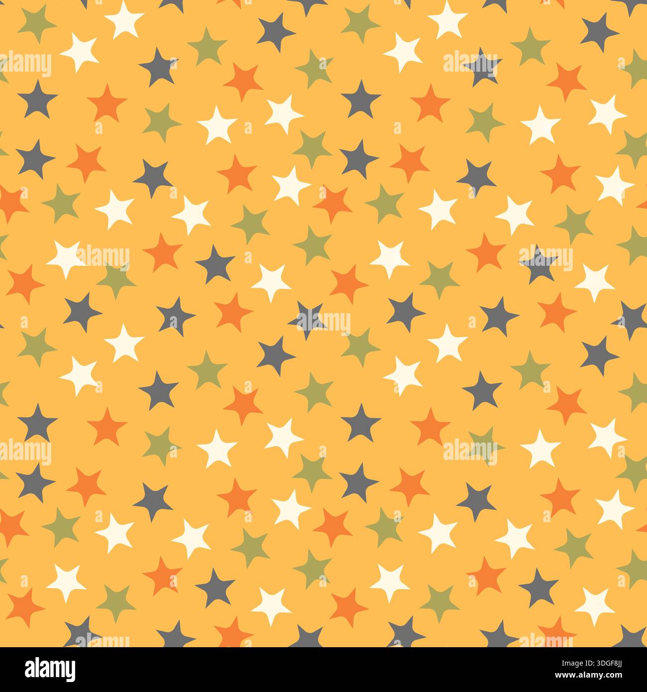 Modèle sans couture avec étoiles de couleur, fond de confettis. Bannière effet éclaboussure. Illustration abstraite vectorielle pour papier peint, papier d'emballage, toile de fond Illustration de Vecteur