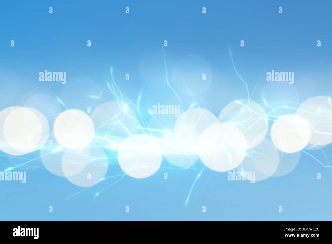 Fond abstrait de nuances bleu clair avec effet bokeh éblouissant. Banque D'Images