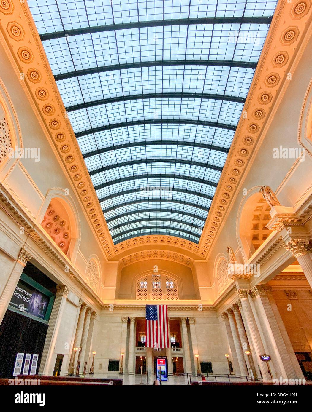 L'intérieur du Great Hall of Chicago Union Station, à Chicago, Illinois, États-Unis Banque D'Images