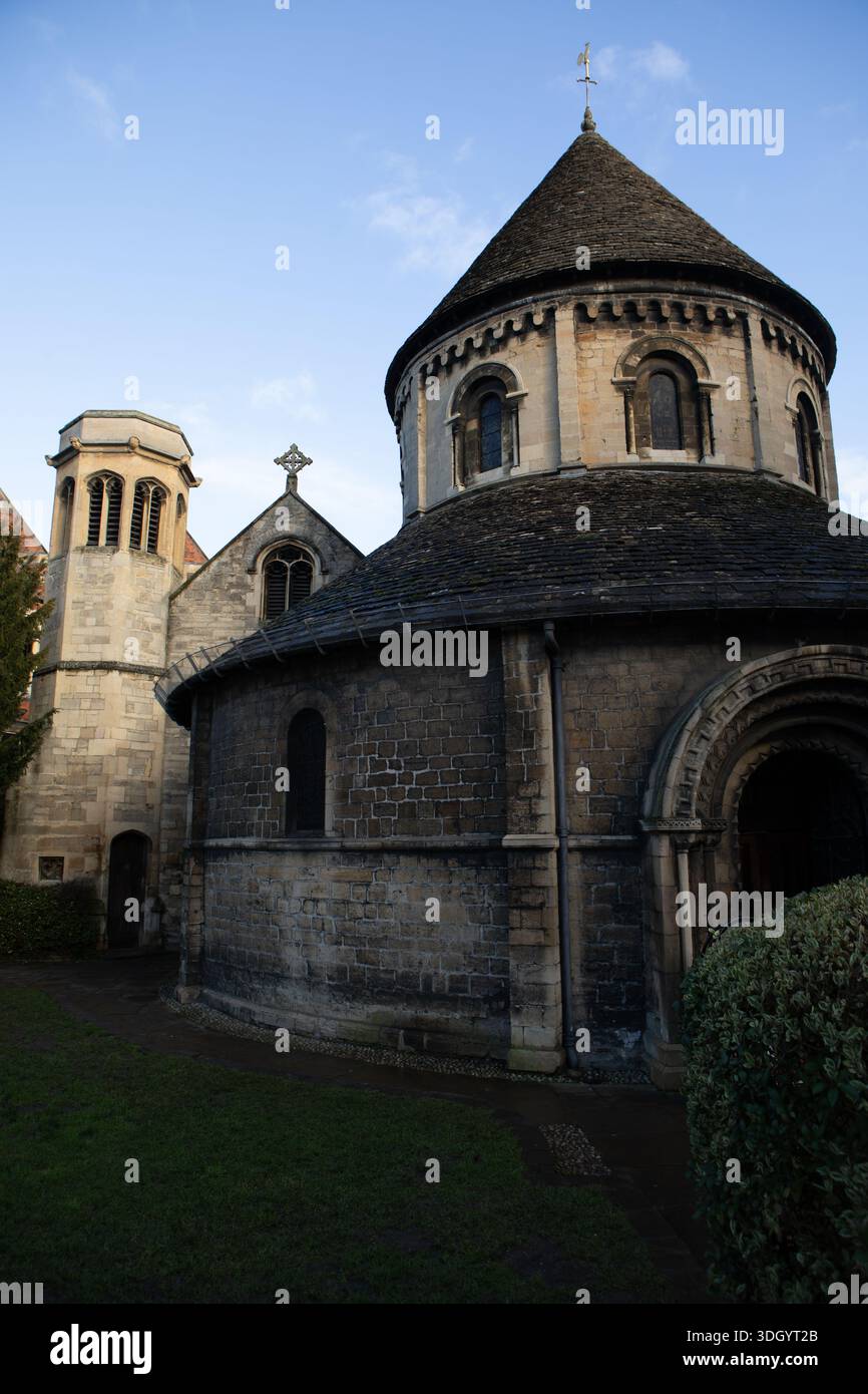 Église du Saint-Sépulcre - The Round Church - Cambridge, Angleterre, 2026 Banque D'Images