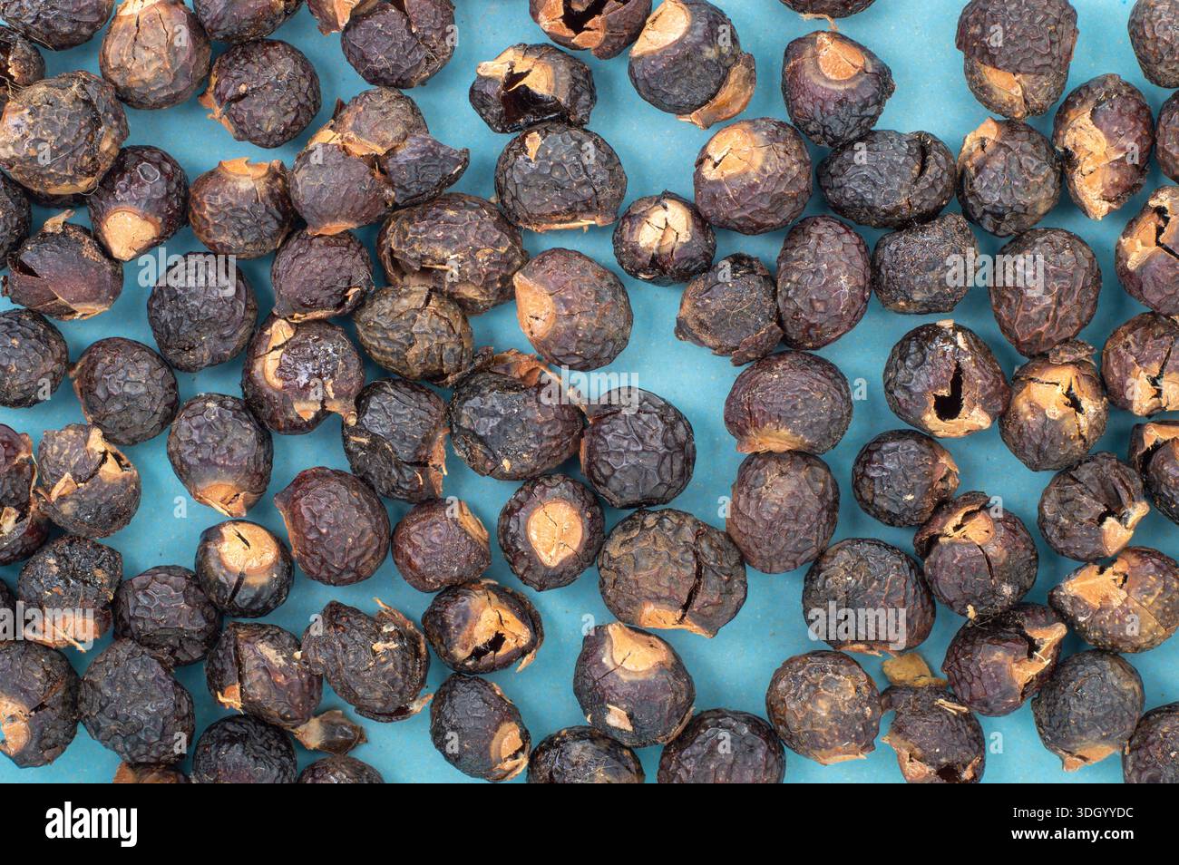 Savon noix vue de dessus de fond de détergent naturel. Concept écologique zéro déchet pour la lessive organique et le nettoyage ménager, idéal pour l'emballage, soutien-gorge Banque D'Images