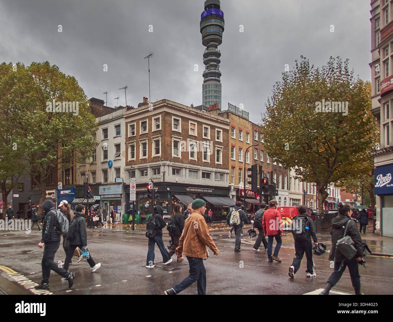 Rainy Day London Banque D'Images