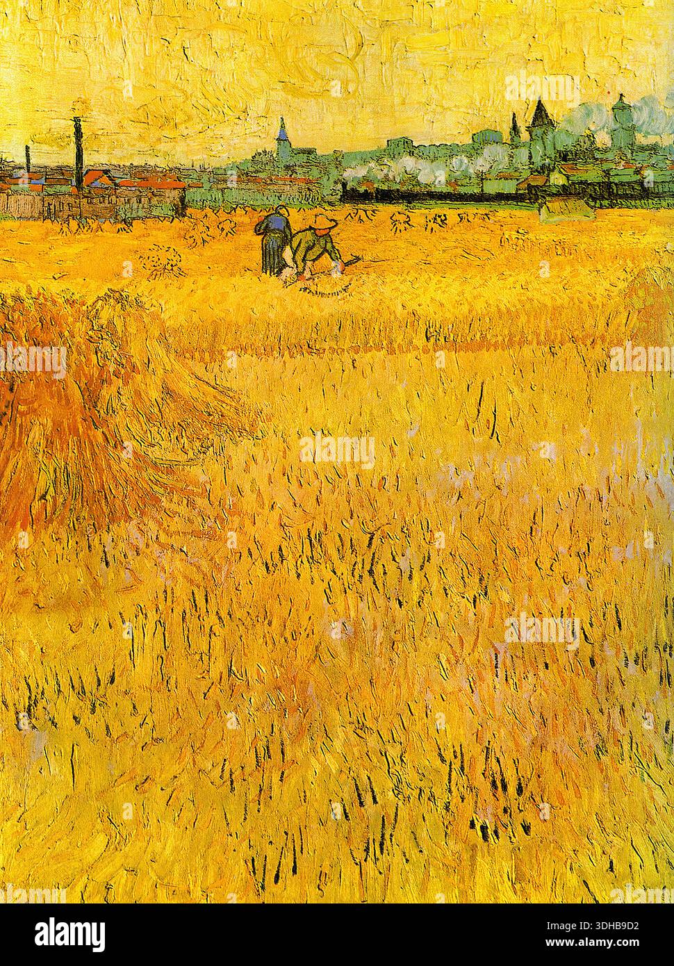 Décoration murale extérieure La Moisson - Vincent van Gogh - Zwart