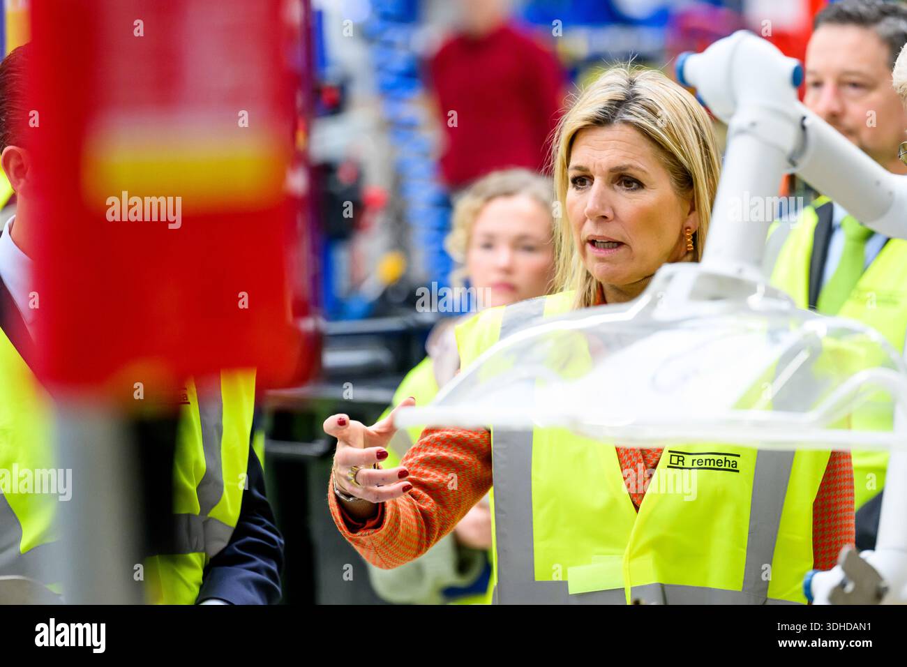 Apeldoorn, pays-Bas. 21 janvier 2026. Reine Maxima lors d'une visite à la BDR Thermea et à l'usine de Remeha à Apeldoorn. (Photo de DPPA/SIPA USA) crédit : Sipa US/Alamy Live News Banque D'Images