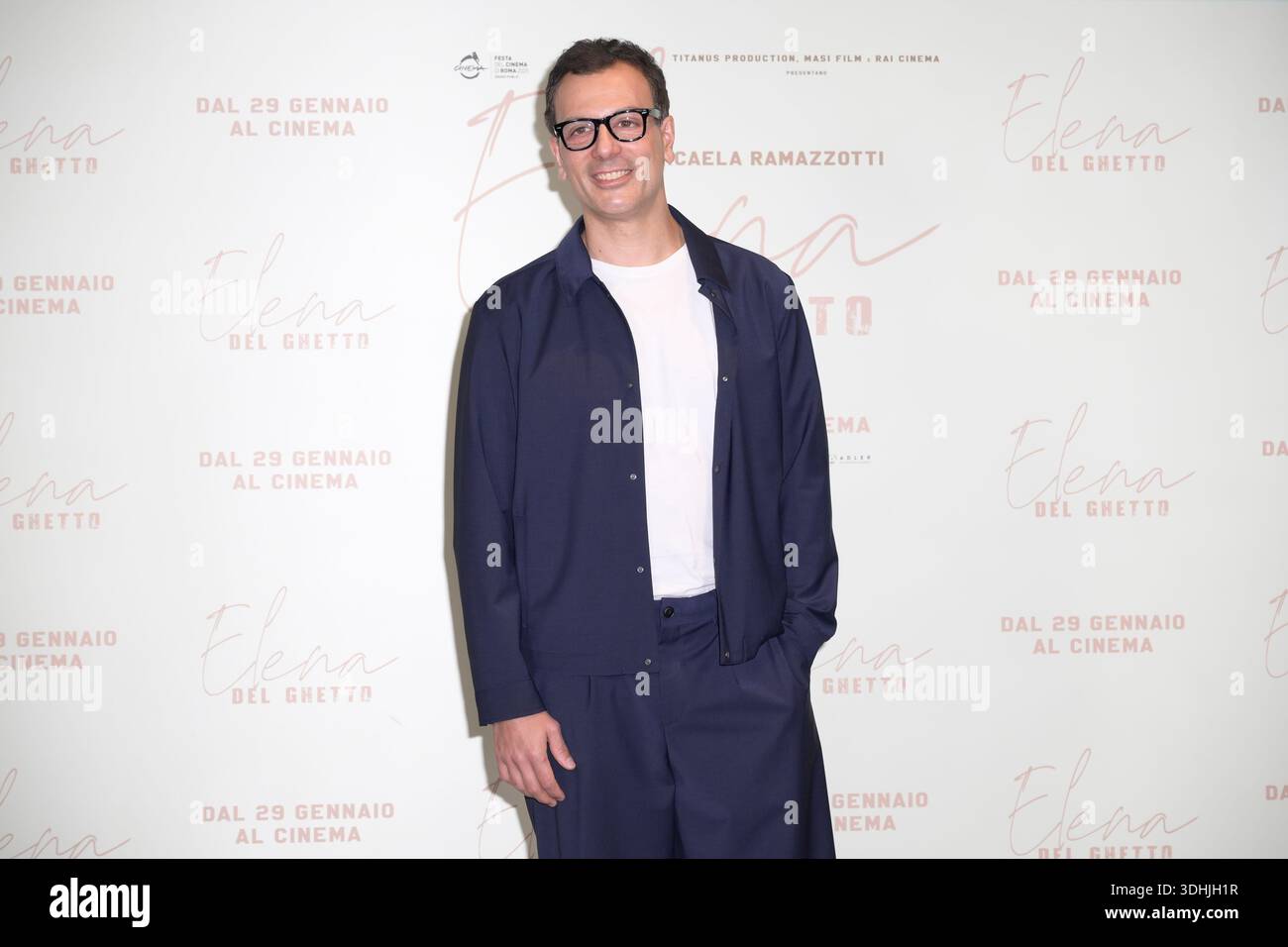 Rome, Italie. 22 janvier 2026. Stefano Casertano assiste à la photocall du film Elena del Ghetto au Space Cinema. Crédit : SOPA images Limited/Alamy Live News Banque D'Images