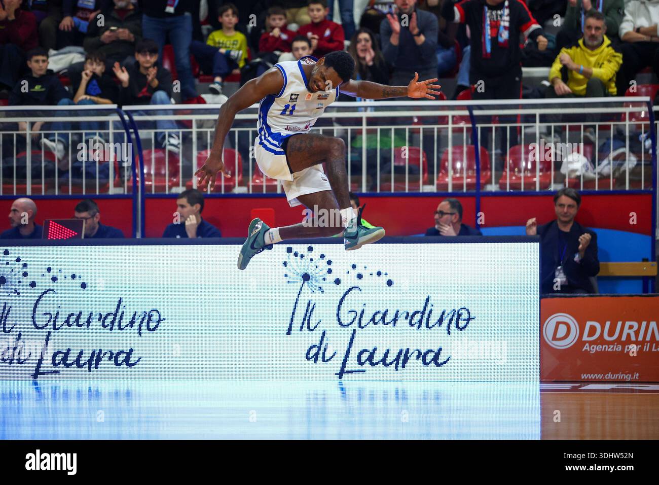 #11 Darius Perry (USA) - RSR Sebastiani Rieti pendant Real Sebastiani Rieti vs Dole basket Rimini - Stagione 2025-26 Campionato Italiano Pallacanestro Banque D'Images