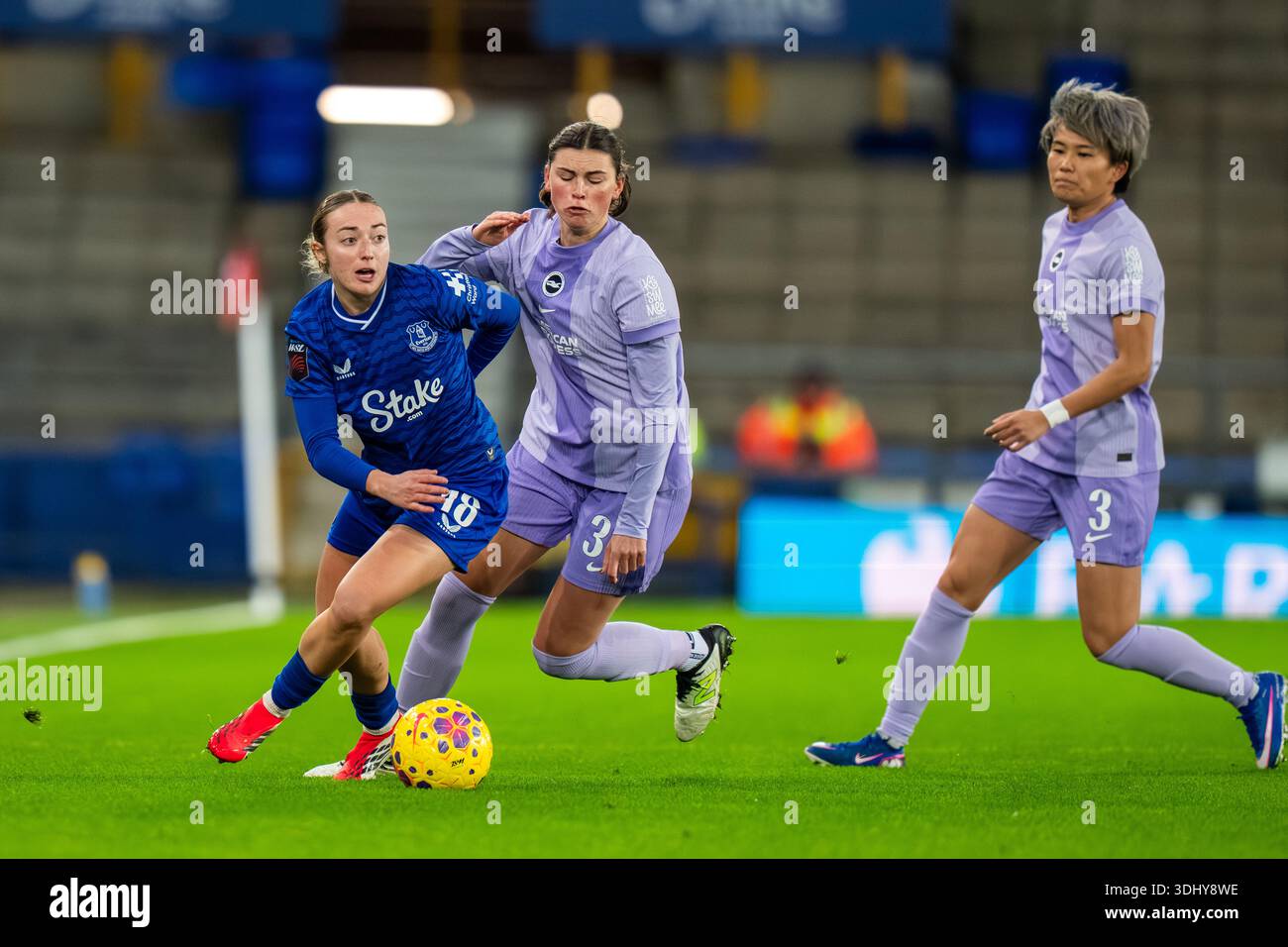 ROYAUME-UNI. 23 janvier 2026. Everton FC v Brighton FC Barclays Super League GOODISON PARK ANGLETERRE - 23 janvier 2026 Ornella Vignola d'Evertonpendant le match de Super League féminine Barclays entre Everton FC et Brighton FC au Goodison Park le 23 janvier 2026 à Liverpool, Angleterre. Crédit : ALAN EDWARDS/Alamy Live News Banque D'Images