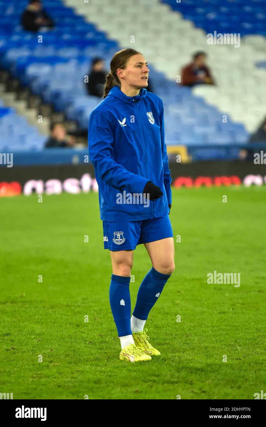 Liverpool, Royaume-Uni. 23 janvier 2026. Pendant le match Barcleys WSL entre Everton et Brighton au Goodison Park, Liverpool, Angleterre. Crédit : SPP Sport Press photo. /Alamy Live News Banque D'Images