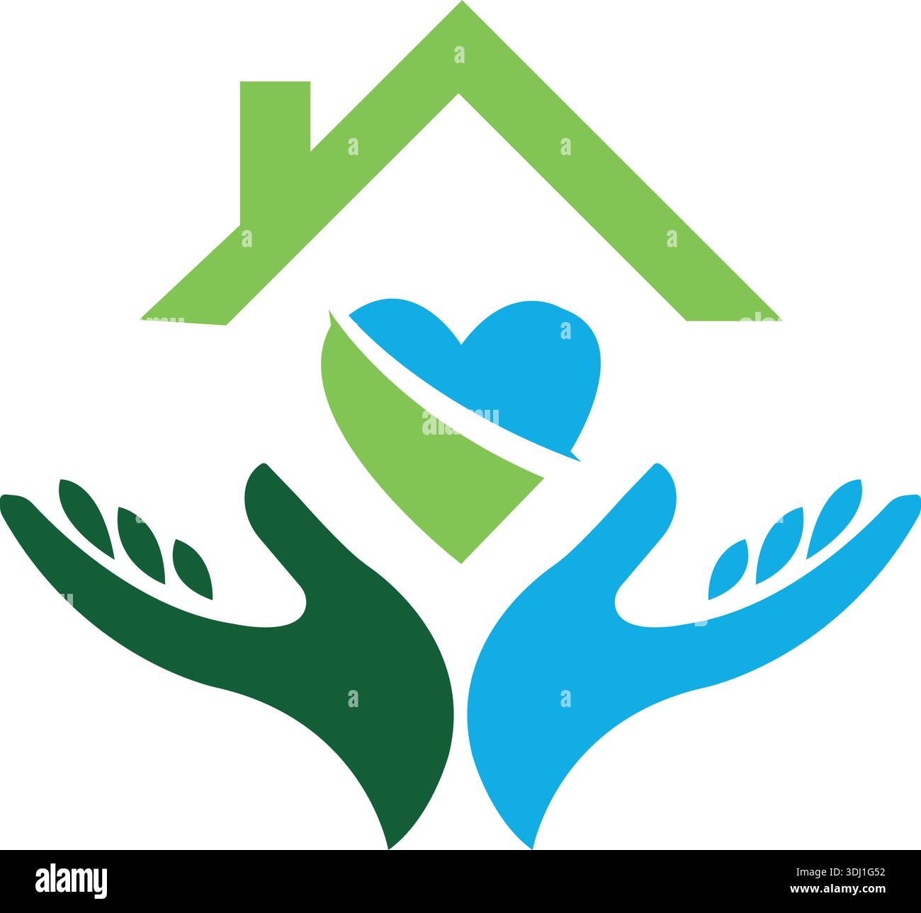 Design créatif de logo d'amour de famille heureuse isolé modèle de conception de vecteur de logo de communauté de personnes Illustration de Vecteur