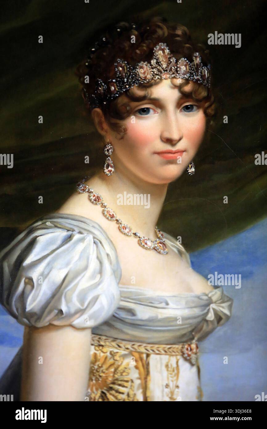 Hortense de Beauharnais. Reine de Hollande. 1787-1837. Portrait par François Pascal Simon Gérard. Château de Fontainebleau. Fontainebleau. France. Banque D'Images