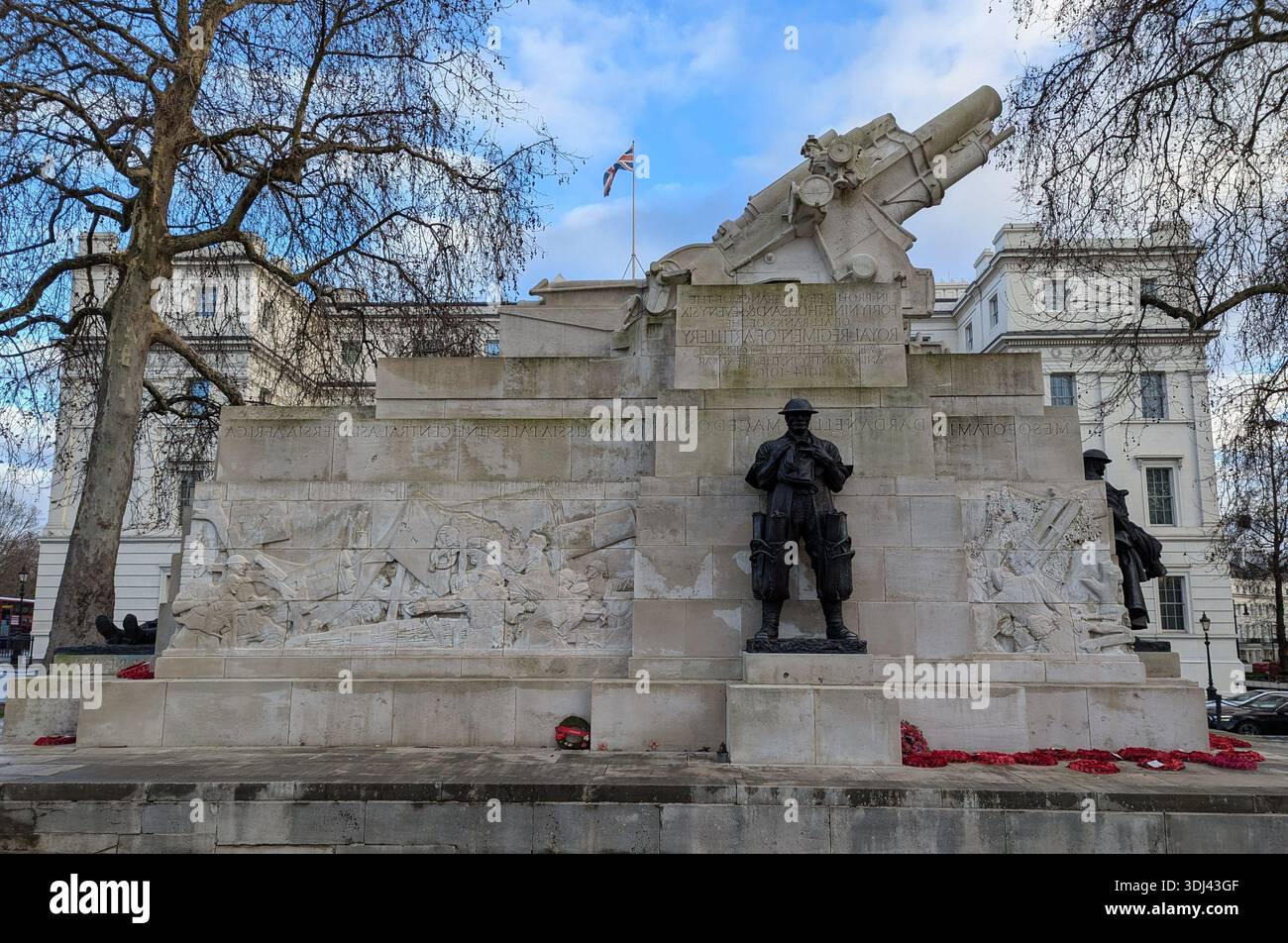 Royal Artillery Memorial à Londres, Angleterre - Image de stock capturée avec un smartphone