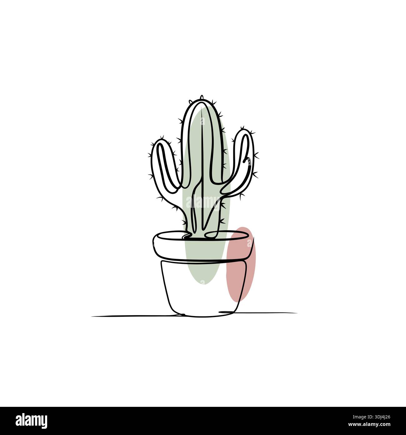 Cactus dessin contour Banque de photographies et d'images  haute  rsolution - Alamy
